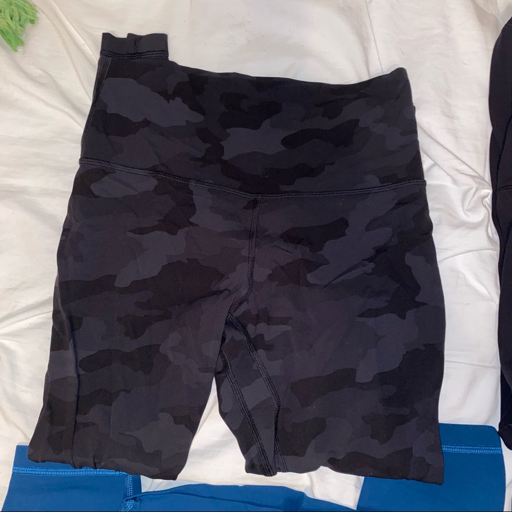 lululemon black camo align leggings 25”